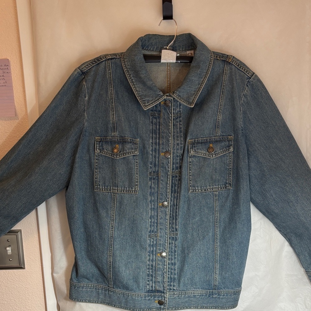 Valerie Stevens Casual Woman Stylish Blue Denim Jacket